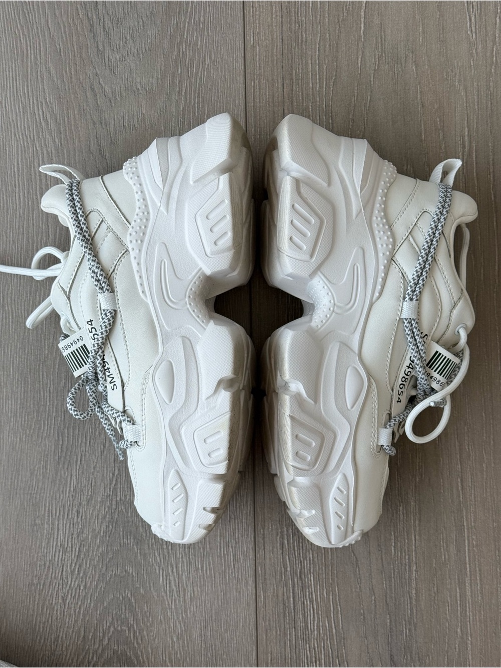 Chunky White Platform Sneakers for Women - Picture 4 of 7